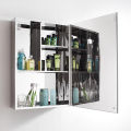 Elegant SUS 304 Stainless Steel Wall-Mounted Bathroom Cabinet with Mirror and Multi-Compartment Storage – 40x60 cm. 