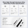 TELESIN Aluminum Selfie Stick Tripod Mount for GoPro Hero 13 12 11 10 9 8 Insta360 DJI Osmo Action Camera Lightweight Monopod. 