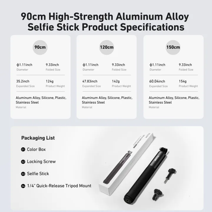 TELESIN%20Aluminum%20Selfie%20Stick%20Tripod%20Mount%20for%20GoPro%20Hero%2013%2012%2011%2010%209%208%20Insta360%20DJI%20Osmo%20Action%20Camera%20Lightweight%20Monopod%20-%20Image%206