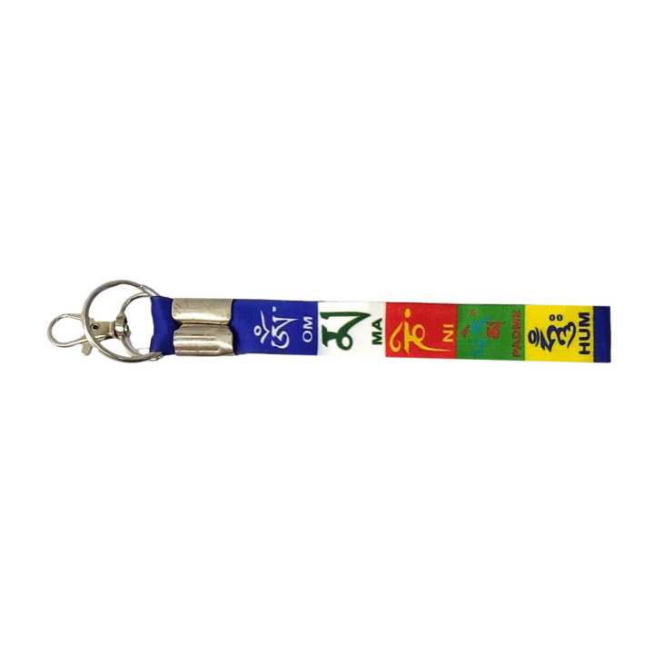 Fashionable Fabric Print Lanyard Hook & Ring Keychain / Keyring (6 x 1 Inch): Perfect For Both Boys And Girls!