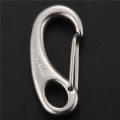 8PCS Boat Marine Stainless Steel Egg Shape Spring Snap Hook Clips Quick Carabiner Outdoor Buckle. 