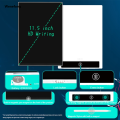 Wenefang Original 11.5 Inch Ultrathin Full Screen LCD Writing Tablet Built-in Magnets New Graphic Drawing Pad Message Board for Kids. 