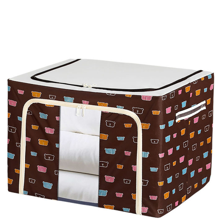 Pack%20Of%202%20Storage%20Box%20Foldable%20Large%20Capacity%20Oxford%20Cloth%20Clothes%20Sundries%20Organizer%20Case%20For%20Household%2066ltr%20-%20Image%202