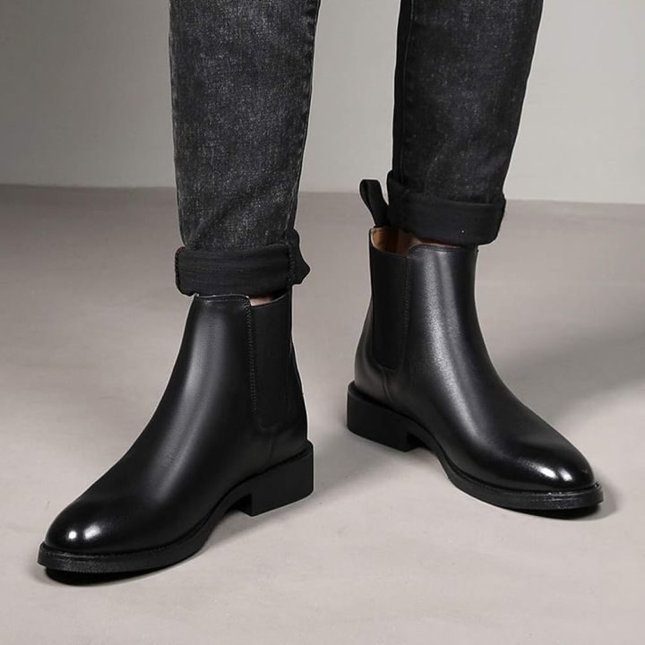 Black%20Genuine%20Leather%20Ankle%20Boot%20For%20Men%20-%20Image%202