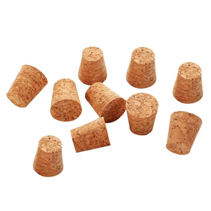 Oufeiton Durable Wooden Cork Stopper 10pcs Biodegradable Wooden Wine Bottle Stoppers Leakproof Reusable Corks for Good Sealing for Wine