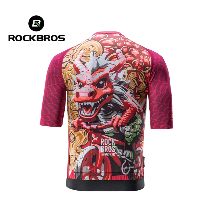 HOT%20ROCKBROS%20Summer%20Cycling%20Jersey%20Breathable%20High%20Elastic%20Short%20Sleeves%20Jersey%20Shirt%20Male%20Cycling%20Jersey%20Set%20Men%20Cycling%20Clothing%20-%20Image%205