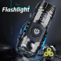 2025 High-Brightness 3-LED Mini Flashlight - Portable Type-C Charging Light for Hiking, Fishing Emergency Use. 