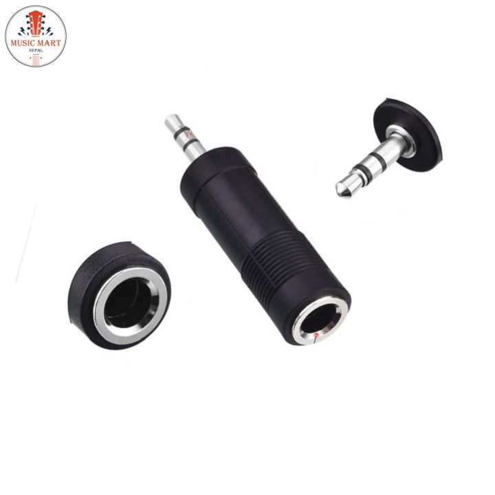 Stereo Converter Audio Jack Adapter for Audio Headphones&Microphone -6.3mm 1/4 female to 3.5mm 1/8 male