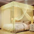 4 Corner Mosquito Net Bed | Embroidered Mosquito Net With Stand  | Raja Jhul. 