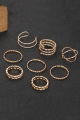 8 pcs VintageGold Knuckle Rings for Women. 