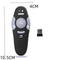PowerPoint Clicker Black Pointer Pen 2.4GHz Compact USB Red Light Slide Advancer Office. 