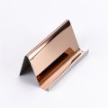 High-End Creative Metal Table Organizer Cellphone Holder Stainless Steel Business Card Holder Business Card Storage Name Tag Display Rack Name Card Display Stand. 