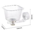 New Magnetic Base Parrot Feeder Transparent Spill-proof Bird Feeding Bowl Plastic Tip-proof Pet Food Container Cage Accessories. 