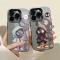 MissConnie Q-version Black White Spider Man Phone Case Compatible for IPhone 15 11 12 13 14 7 8 Pro Max XR X XS Max Soft Shockproof Cover. 