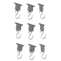 9Pcs S-Shape Camping Awning Hooks Clips Racks Tool RV Tent Hangers for RVs Caravan. 
