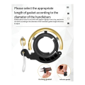 Bicycle Bell Retro Copper Bell Metal Clamp Safety Warning Alarm Gold. 