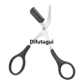 Difutagui Safe Eyebrow Trimmer Makeup Tools Stainless Steel Eyebrow Scissors 2025 New with Comb Hair Removal Shaver Eyebrows Shaping Makeup tools. 