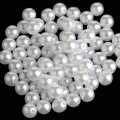 White Pearl Beads -8mm (100 Grams). 