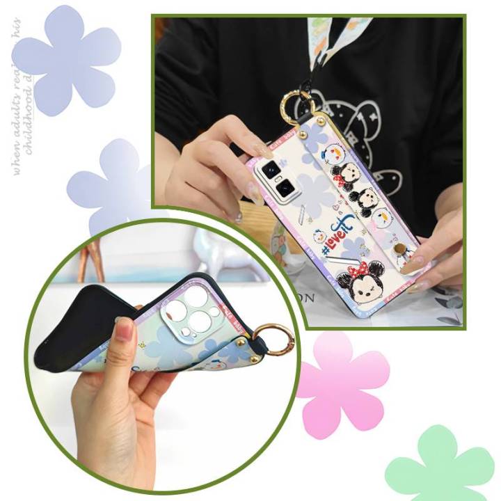 Back%20Cover%20Protective%20Phone%20Case%20For%20infinix%20GT%2030%20Pro/X6873%20Wrist%20Strap%20Silicone%20Fashion%20Design%20Cartoon%20Phone%20Holder%20-%20Image%203