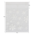fasdaga 300 Pcs Sachets Pouches White Snowflake Packaging Bag for Cookies Christmas Candies. 