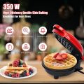 Mini Waffles Maker Machine For Home, Red - 350 Watts. 