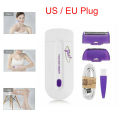 2 In 1 Epilator Finishing Touch Hair Remover Hair Removal Instant&Pain Free Laser Sensor Light Safely Shaver Usb Cable Charge. 