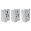 3X 100W 110V/120V to 220V/240V Step-Up&Down Voltage Converter Transformer Travel White. 
