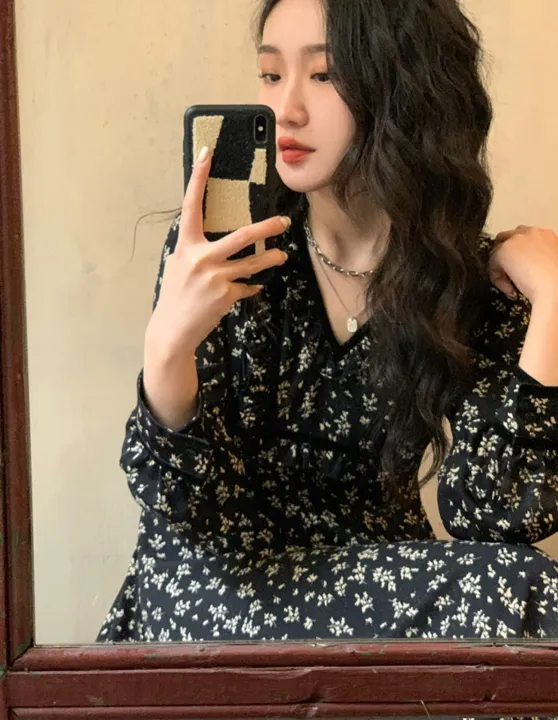 Elegant%20V%20Neck%20Women%20Floral%20Print%20Long%20Sleeve%20Dress%20For%20Women%20-%20Image%203