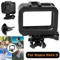 Plastic Frame Protective Case Housing For Gopro Hero 9/10 Black Action Camera. 
