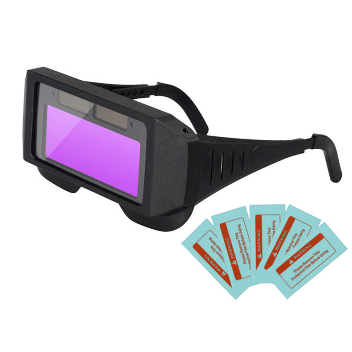 Solar Auto-Darkening Welding Helmet Lens – 4/9 DIN Shade, UV/IR Protection, ABS Material, No Batteries Needed