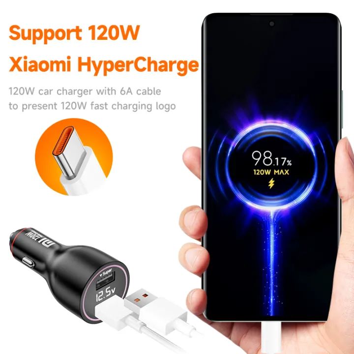 120W%20Xiaomi%20Dual%20USB%20Car%20Charger%2067W%206A%20Turbo%20Fast%20Charging%20Adapter%20For%20Mi%2014%2013%2013T%2012%20Pro%20Redmi%20Note%20K60%20Phone%20Charge%20Cable%20-%20Image%203