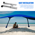 JAERBEE Beach Tent Poles Replacement 2 Packs Foldable Portable Aluminum Alloy Repairing Fixing Accessories for Camping Parties. 