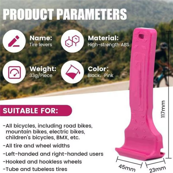 OUMERY%202%20in%201%20Bicycles%20Tyre%20Lever%20Crowbar%20Bike%20Tire%20Tyre%20Changing%20Tool%20Cycling%20Pry%20Bar%20Maintenance%20Gadget%20for%20Bicycles%20Black%20-%20Image%203