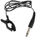 Black Universal Guitar Acoustic Clip On Pickup Piezo Contact Microphone. 