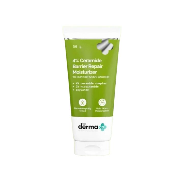 The Derma Co. 4% Ceramide Barrier Repair Moisturizer With Ceramide, Niacinamide, and Oxylance - 50 gm