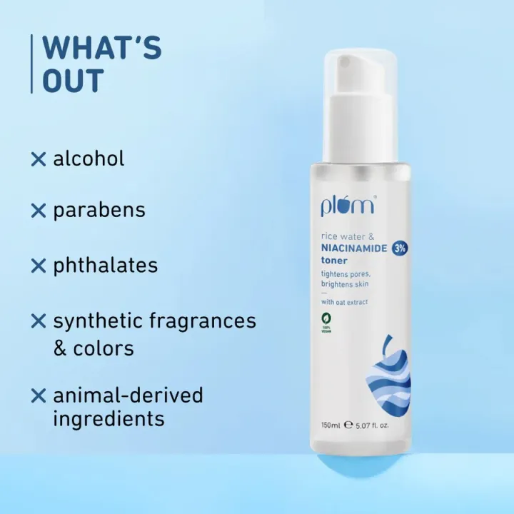 Plum%20Goodness%203%25%20Niacinamide%20Face%20Toner%20with%20Rice%20Water%20150ml%20-%20Image%202
