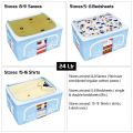 Kids Storage Box, Kids Cloth Storage Box For Kid's Clothes, Folding Stackable Clothes Organizer With Metal Frame. 