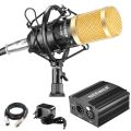 Bm 800 Condenser Studio Microphone,+ Phantom Power Supply. 