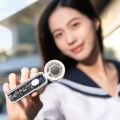 Low Noise Digital Display Refrigeration Electric Fan Ice Cool Function High Wind Speed Personal Cooling Fan Quiet Operation 100Gears Adjustable Small Air Cooler Indoor Outdoor Use. 