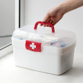 Large Capacity Medicine Organizer Storage Container Family First Aid Chest Portable Emergency Kit Box. 