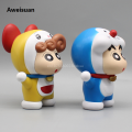 Aweisuan Crayon Shin-chan Anime Figure Shinchan Cosplay Doraemon Action Figurine 2025 New Creative 11cm Pvc Model Collection Decoration Gift Toy. 