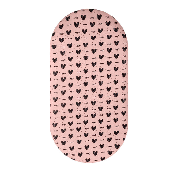 Modeow%20Universal%20Bassinet%20Sheet%20Soft%20Satin%20Baby%20Cradle%20Sheet%20with%20Cute%20Cartoon%20Print%20Fits%20Oval%20Round%20Rectangular%20Hourglass%20Mattresses%20Easy%20-%20Image%202