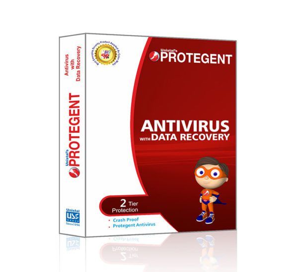 Protegent Antivirus Software with Data Recovery 1 User 1 Year