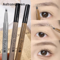 Ashunqiwen 2025 3 Point Ultra Fine Eyebrow Eyelash Pen Make-up for Women Liquid Eyeliner Pencil Dark Brown Lasting Waterproof Eyebrow Tattoo Pen. 