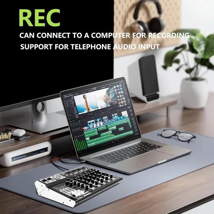 6%20Channel%20Audio%20Interface%20Soundboard%20Mixing%20Console%2016-bit%20DSP%20DJ%20Mixer%20Audio%20Reverb%20Effect%20+48V%20Phantom%20Bluetooth%20Studio%20Audio%20Mixer%20for%20Karaoke%20Studio%20Streaming%20Recording%20-%20Image%206