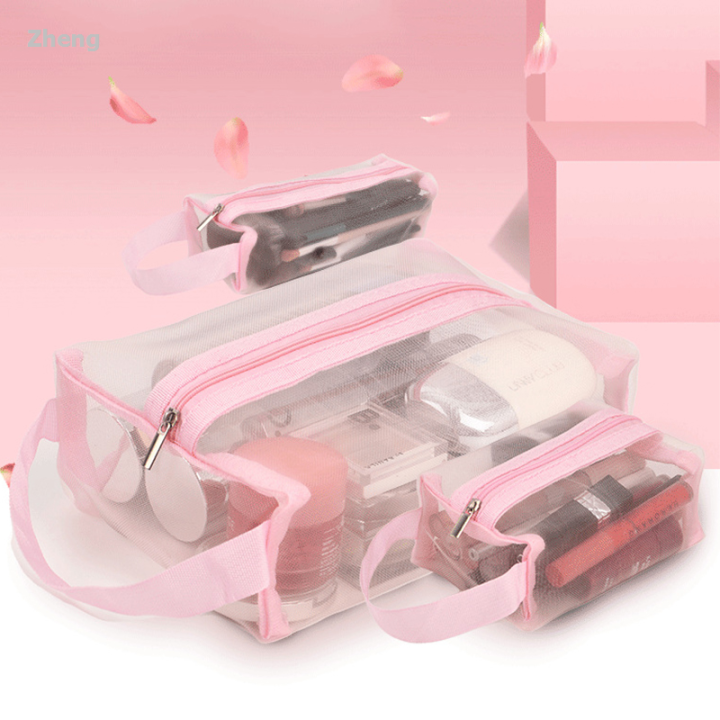 Zheng%20Woven%20lipstick%20storage%20bag%20line%20cosmetics%20group%20makeup%20bag%20portable%20travel%20New%20style%20type%20transparent%20black%20makeup%20bag%20small%20size%20large%20new%20mesh%20transparent%20-%20Image%203