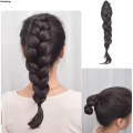 Sutuiying Synthetic Fashion New Chinese Style Long Curly Hair High 【2025 Version】 Ponytail Grabber Twist Braid Natural Artificial Hair. 