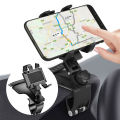 Car Phone Holder, 360-Degree Rotation Dashboard Cell Phone Holder, Car Rearview Mirror Phone Mount Suitable for 4 to 7 inch Smartphones, Rotating Dashboard Clip Mount Stand. 