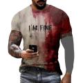 DESCENTE Spooky Shirt Unisex Halloween Bloodstain Print T-shirt for Party Cosplay Round/v Neck Short/long Sleeves Hot Summer Days Fall Top. 