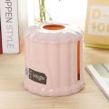 New Nordic Style Round Tissue Box Double Opening Multifunctional Drawer Box Durable Cylinder Roll Paper Storage Box. 